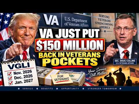 Thumbnail for "BREAKING VA Announces nearly $150 million will stay in veterans pockets Nov Dec and Jan!" on YouTube